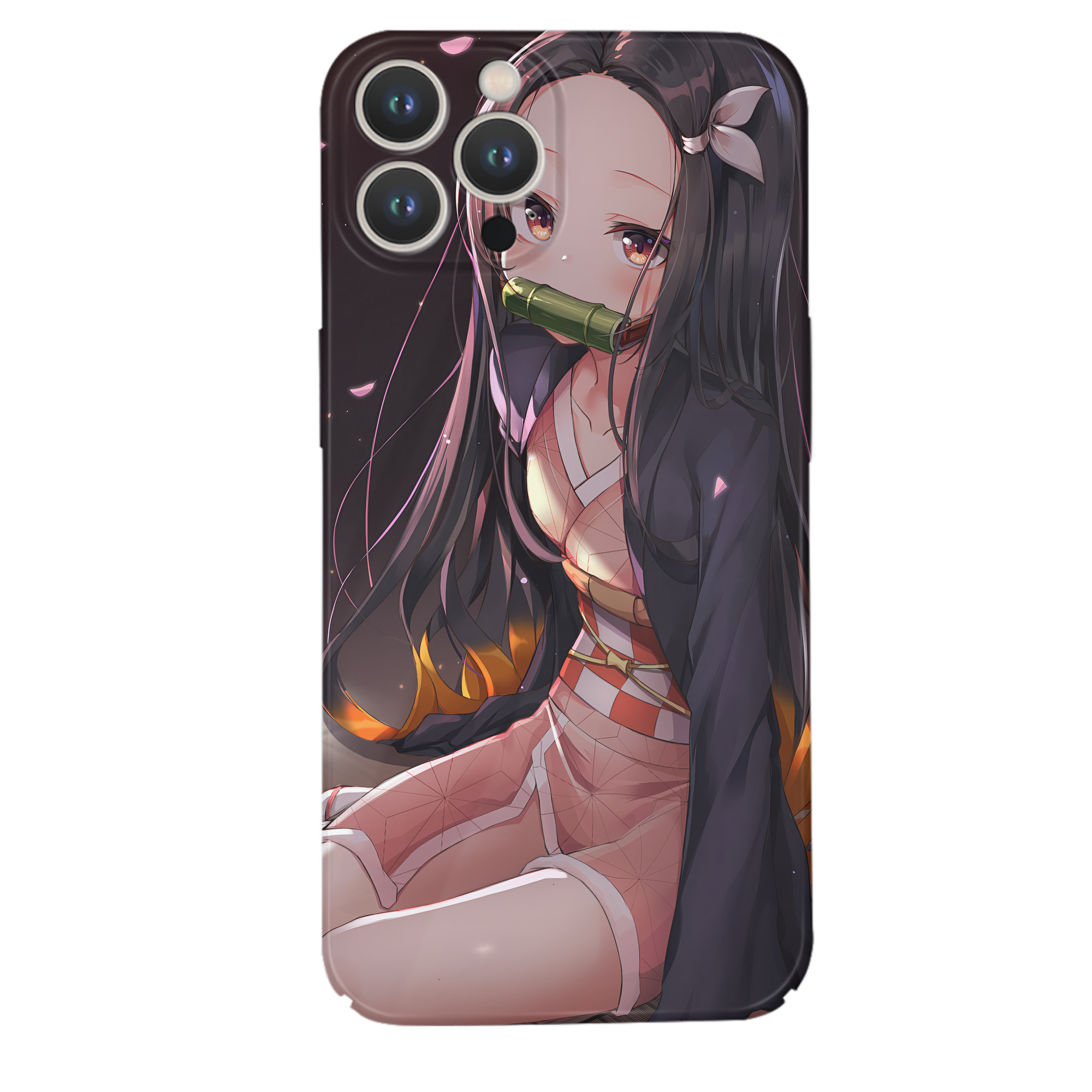 （画像用） 鬼滅の刃（きめつのやいば）竈門 禰󠄀豆子／かまど ねずこ Kamado Nezuko 【iPhone 14シリーズ対応】ハードケース